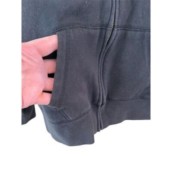 Disney Women's Zip-Up Hoodie Black Embroidered Mickey Mouse Size M Rhinestone - Picture 7 of 9